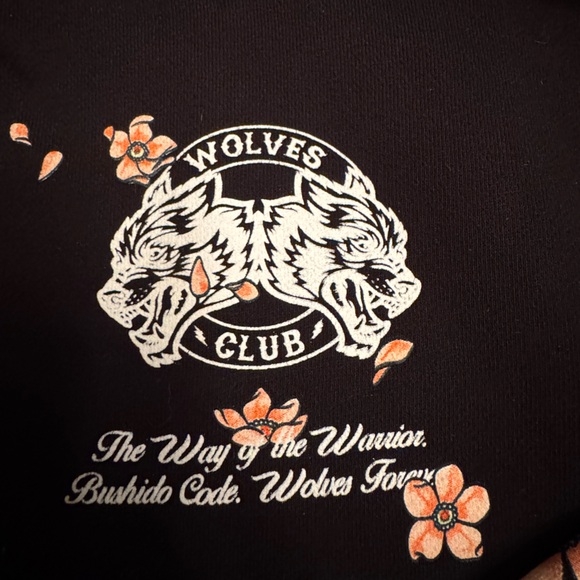 Darc Sport Bushido Code Cherry Blossom cropped hoodie - Picture 2 of 4